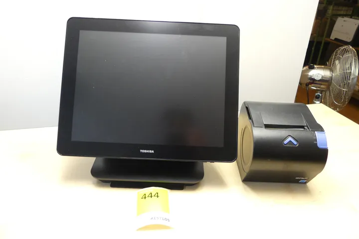 Toshiba POS-Touchscreen-Terminal mit Bondrucker, mit Netzkabel